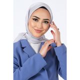 GÜMÜŞ Harem Scarf Kristal Saten Eşarp - 100 x 100 cm