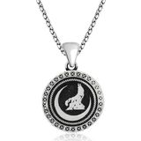 Gümüş Hilal Bozkurt Kolye SL3486