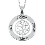 Gümüş İsimlik Plaka Kolye