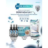 Gümüş İyonlu 3'lü 100ml Kolonya, Vücut Temizleme Kesesi ve Saç Yıkama Bonesi Temizlik Seti