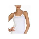 GÜMÜŞ Kadın Askılı Atlet, Ribana Biyeli,%100 Pamuk, Beyaz, 3XL, 3 Adet Set