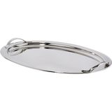 Gümüş Kaplamalı Oval Tepsi