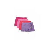 GÜMÜŞ Kız Çocuk Baskılı Likralı Boxer, 6'lı Set, Çok Renkli, 3-4 Yaş
