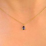 Gümüş Kolye - 0.25 Ct Mistik Topaz Aleksantrıt Has Taşlı Gümüş Kolye -Hediyelik 925 Ayar Gümüş Kolye
