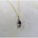 Gümüş Kolye - 0.60 Ct Zultanit 0.10 Ct Pırlanta(Sıignity)Taşlı Modern Tasarım Kolye- Hediyelik Kolye