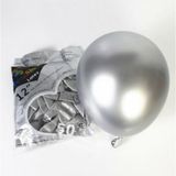 Gümüş Krom Balon 10 Adet