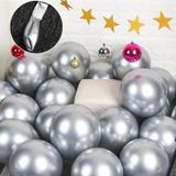 Gümüş Krom Balon (Aynalı Balon) 10 adet