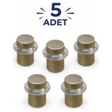 GÜMÜŞ Metal Lüx Kapı Yer Zemin Tamponu Stoper Saten 5 Cm Kapı Tamponu 5 ADET