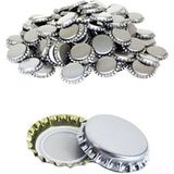 Gümüş Metal Taç Kapak Gazoz Kapağı 500 Adet
