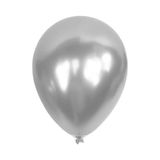 Gümüş Metalik Balon 10 Adet