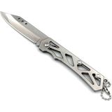 Gümüş Mini Kamp Outdoor Metal Cep Çakısı - Kompakt ve Şık Mini Bıçak