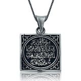 Gümüş Nazar Duası Bayan Kolye SL1585