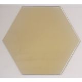 Gümüş Pleksi Altıgen 92x80mm 25'li Paket, Gümüş Ayna, Mobilya, Kapı ve Duvar Süsü