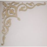 Gümüş Pleksi Dekoratif Süs 150x150 mm 4'Lü Paket, Gümüş Ayna, Mobilya, Kapı ve Duvar Süsü