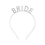 Gumus Renk Bekarliga Veda Kristal Tas Bride Taci Ithal 16X10 Cm