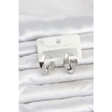 Gümüş Renk Elmas Model Halka Kadın Küpe - Ebj260612w44044