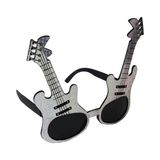 Gümüş Renk Gitar Şekilli Parti Gözlüğü