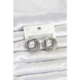Gümüş Renk Halka Model Asorti Kadın Küpe - Ebj260612w44048