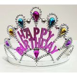 Gümüş Renk Happy Birthday Yazılı Doğum Günü Tacı 60 Cm (5047)