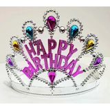 Gümüş Renk Happy Birthday Yazılı Doğum Günü Tacı 60 Cm P142868s7288