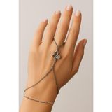 Gümüş Renk İçi Boş Kelebek Çelik Şahmeran - 3575