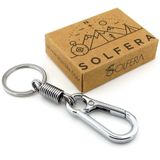 Gümüş Renk Metal Yaylı Kanca Outdoor Karabiner Anahtarlık KY153
