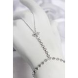 Gümüş Renk Pirinç Zirkon Taşlı Göz Model Şahmeran - Ebj260612w44023