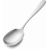 Gümüş Renk Servis Kaşığı – 21 cm Paslanmaz Çelik, Ergonomik Tasarım, Salata ve Yemek Serv