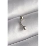 Gümüş Renk Topçuk Model Piercing