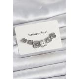 Gümüş Renk Yonca Küpe Seti - EBJ260404W41661 BKP11698