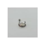 Gümüş Renkli Bonibon Taşlı Tragus Kıkırdak Küpe