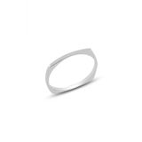 Gumus Rodyumlu Sade Delicate Gumus Yuzuk Sgtl10617rodaj