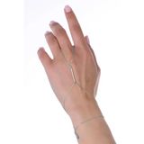 Gümüş Rodyumlu Zirkon Taşlı Moderm Bar (Çubuk) Şahmeran Sgtl13012rodaj