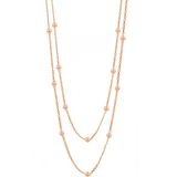 Gümüş rose 100 cm top top zincir