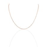 Gümüş rose 60 cm figaro zincir SGTL10103ROSE