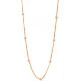 Gümüş rose 60 cm top top zincir