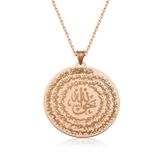 Gümüş Rose El Hakkanî Mührü Bayan Kolye SL6741
