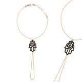Gümüş Rose Fatma Eli Şahmeran Bileklik MKTB-BR0460385