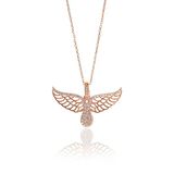 Gümüş rose kanat kolye SGTL9303