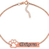 Gümüş Rose Kişiye Özel İsimli Bayan Bileklik SL2721