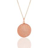 Gümüş Rose Osmanlı Tuğralı Kolye Sgtl10921rose