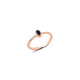 Gümüş Rose Safir Taşlı Ayarlamalı Yüzük Sgtl10161safır