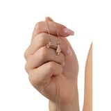 Gümüş Rose Taşlı Anne Ve Çocuk Mutluluk Gümüş Kolye Sgtl10604rose
