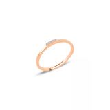 Gümüş Rose Zirkon Taşlı Ayarlamalı Elegant Gümüş Yüzük Sgtl10615rose