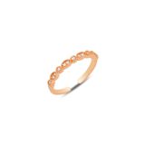 Gümüş rose zirkon taşlı ayarlamalı yüzük [barcode]