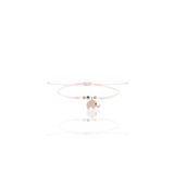 Gumus Rose Zirkon Tasli Nazarli Fil Pembe İpli Sans Bileklik Sgtl12483rose