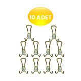 GÜMÜŞ Seçil (GOLD ALTIN) Metal Portmanto Vestiyer Duvar Dolap Mobilya Kapı Askısı Askılığı Askılık 10 ADET