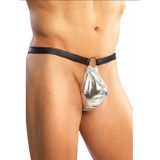 Gümüş Seksi Halkalı Erkek String-Tanga CK274576