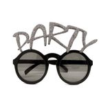 Gümüş Simli Party Yazılı Parti Gözlüğü Show
