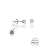 Gümüş Swarovski Tek Taş Küpe Sgtl20508a